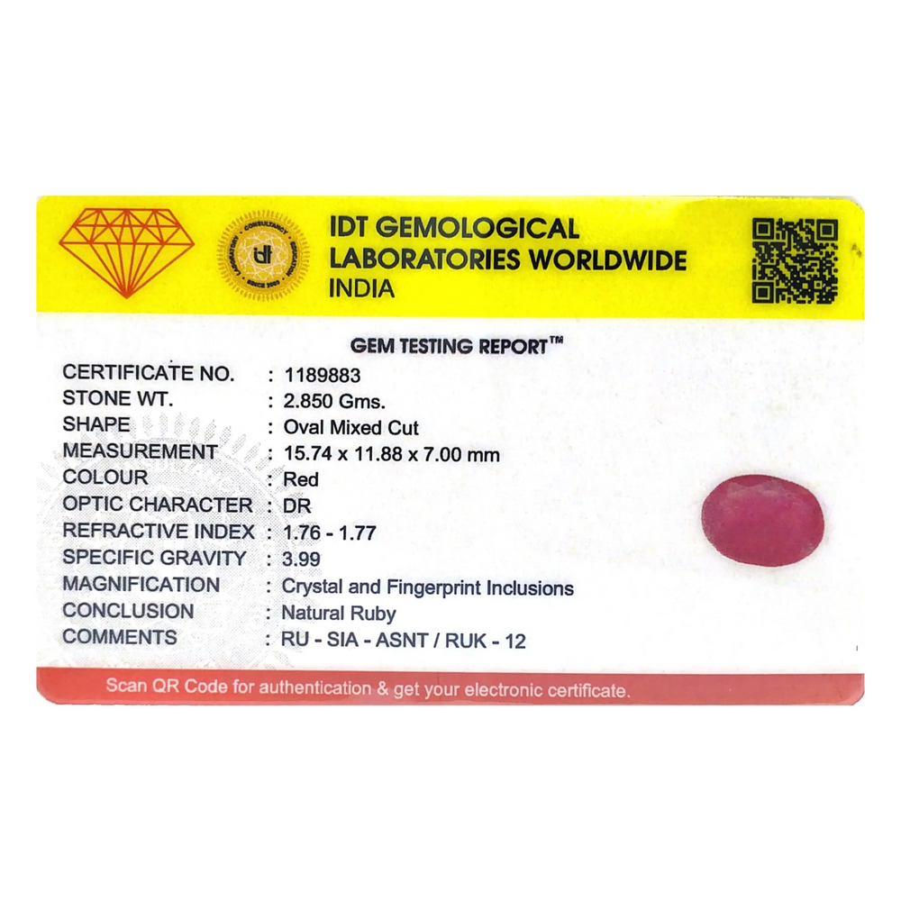 Ruby - 14.25 Carat