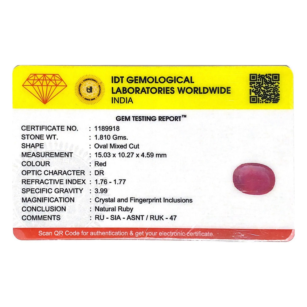 Ruby - 9.05 Carat