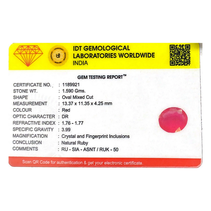 Ruby - 7.95 Carat