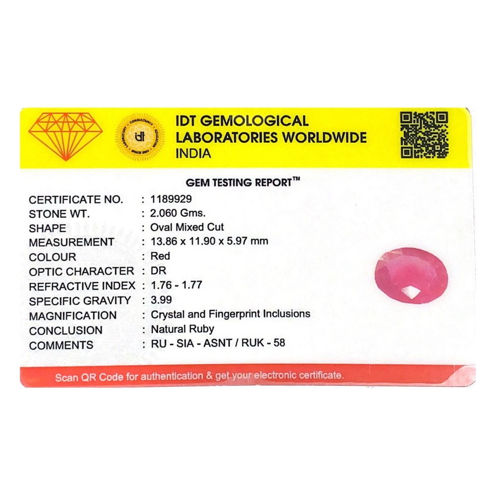 Ruby - 10.3 Carat