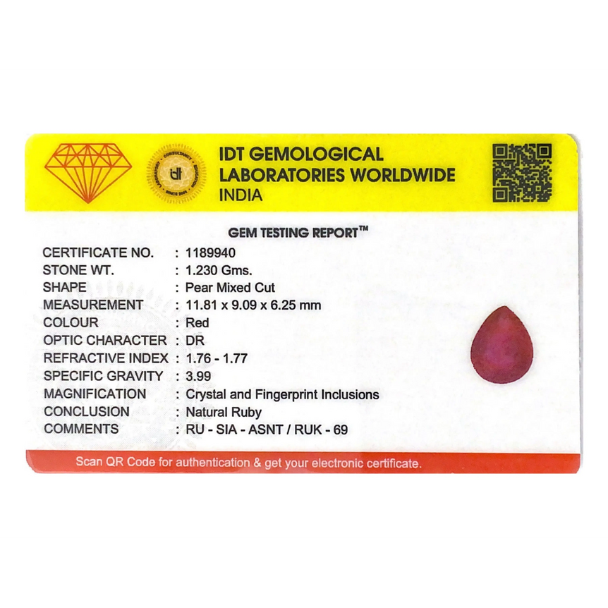 Ruby - 6.15 Carat