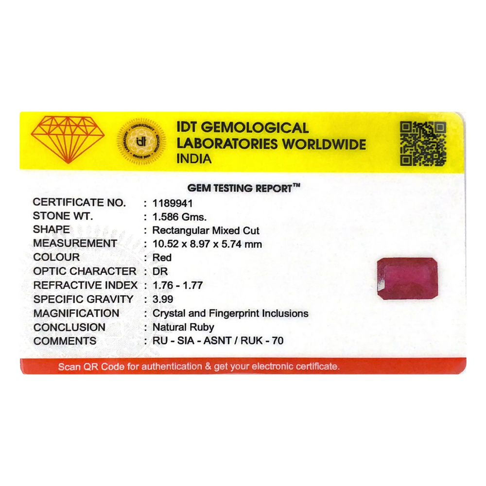 Ruby - 7.93 Carat