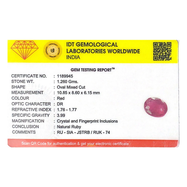Ruby - 6.3 Carat
