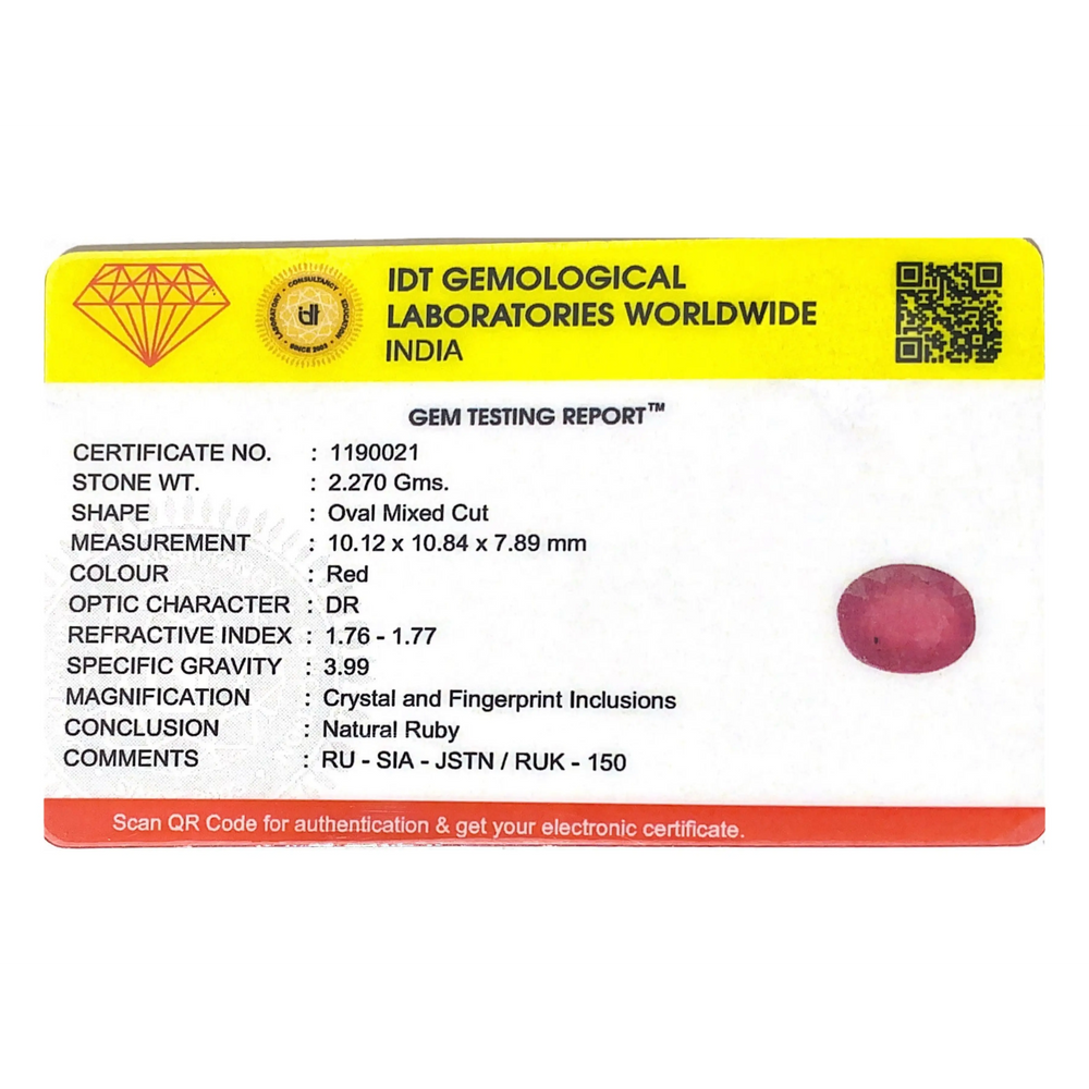 Ruby - 11.35 Carat