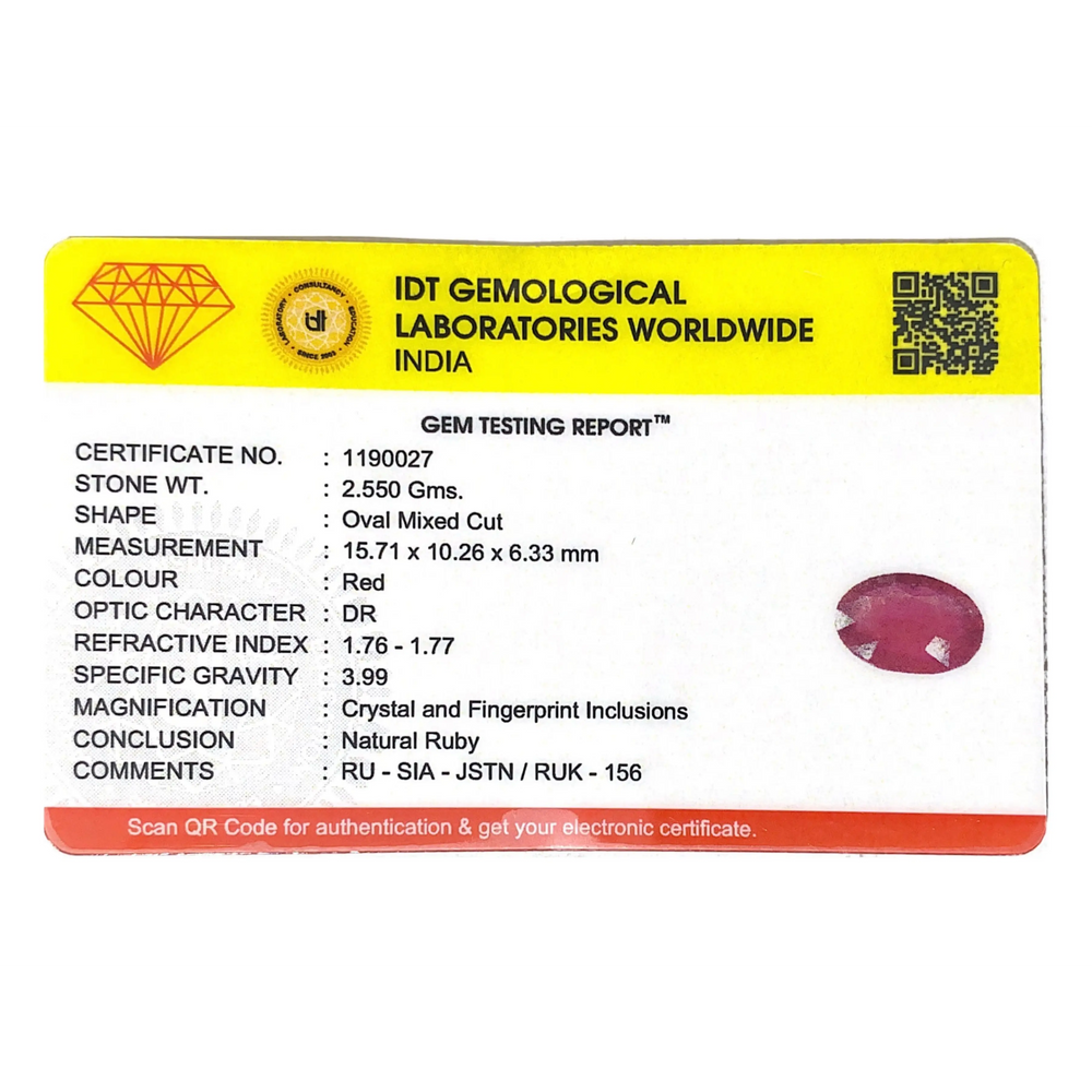 Ruby - 12.75 Carat