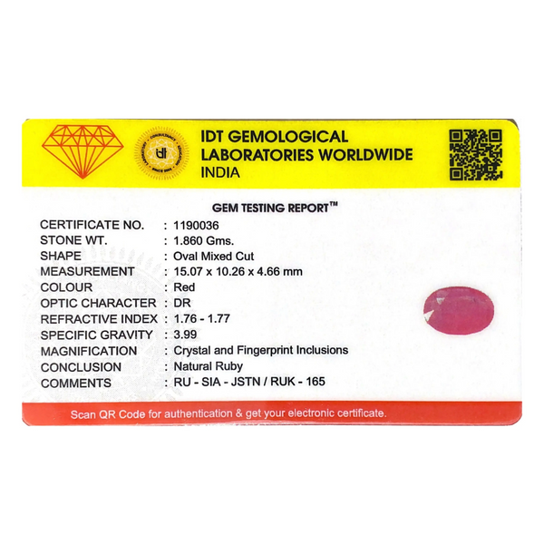 Ruby - 9.3 Carat