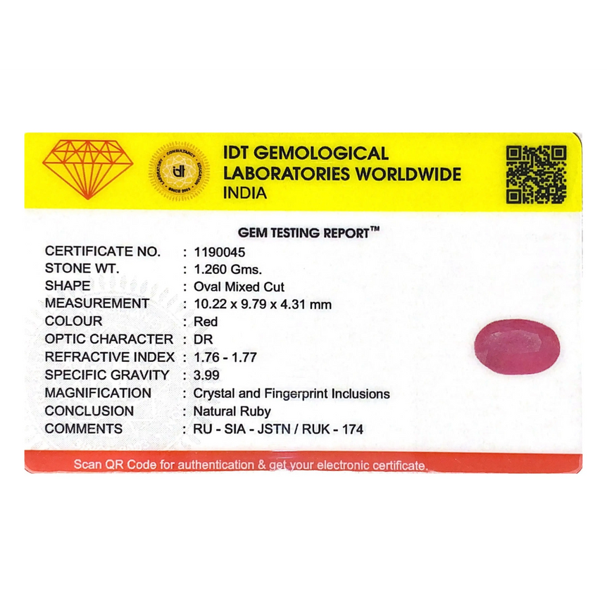 Ruby - 6.3 Carat