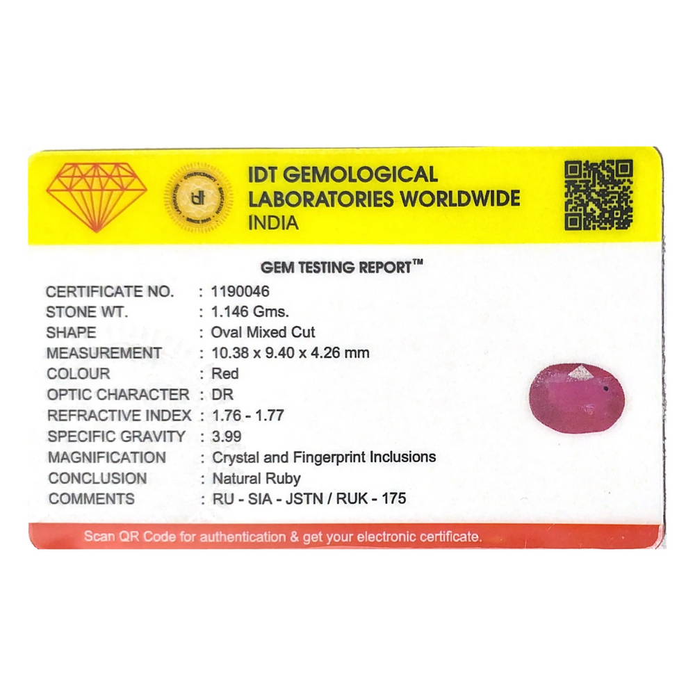 Ruby - 5.73 Carat