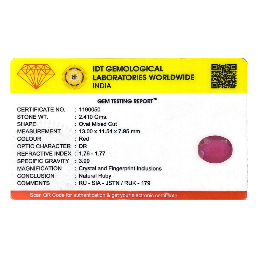 Ruby - 12.05 Carat