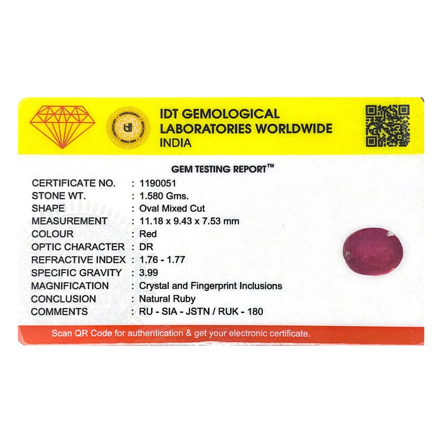 Ruby - 7.9 Carat