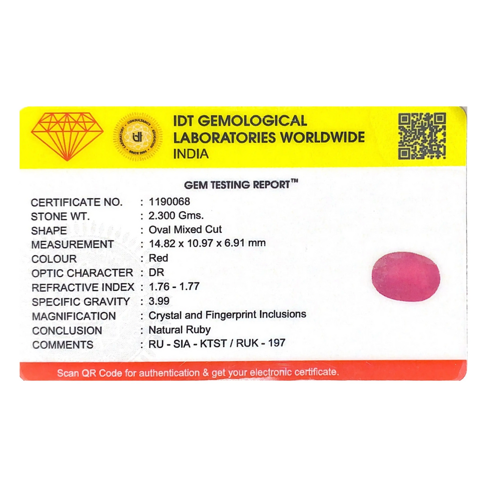 Ruby - 11.5 Carat