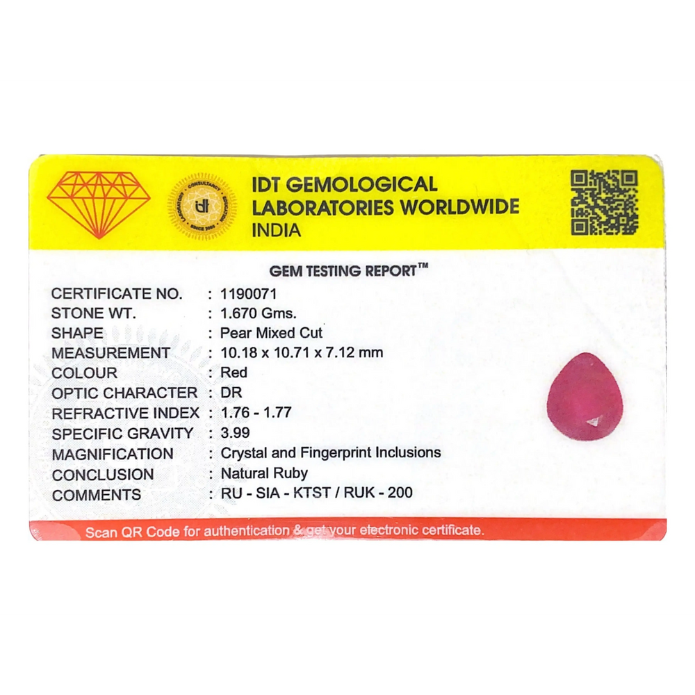 Ruby - 8.35 Carat
