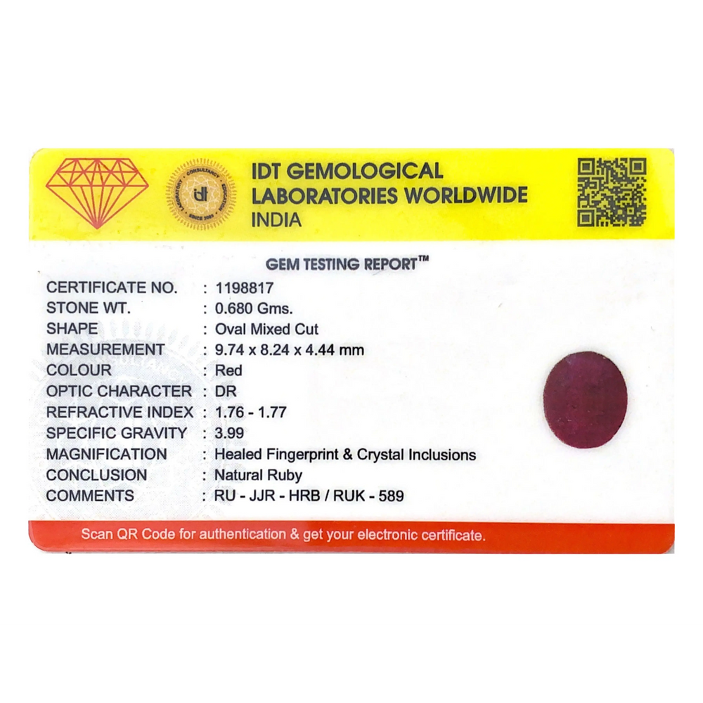 Ruby - 3.4 Carat