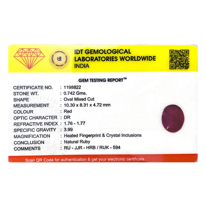 Ruby - 3.71 Carat