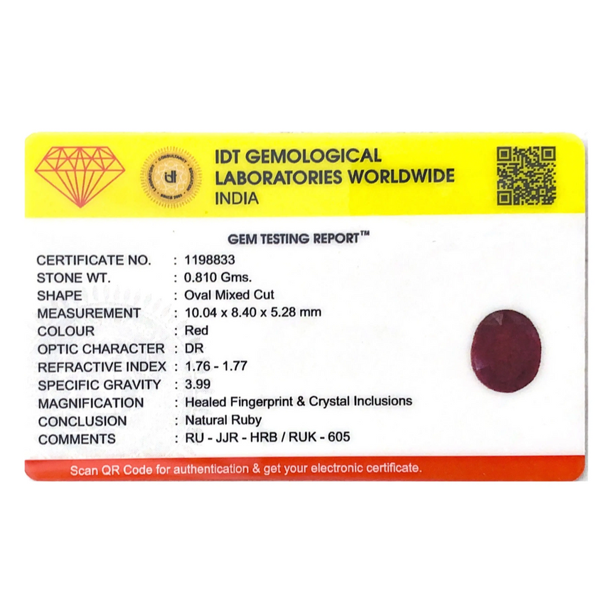 Ruby - 4.05 Carat