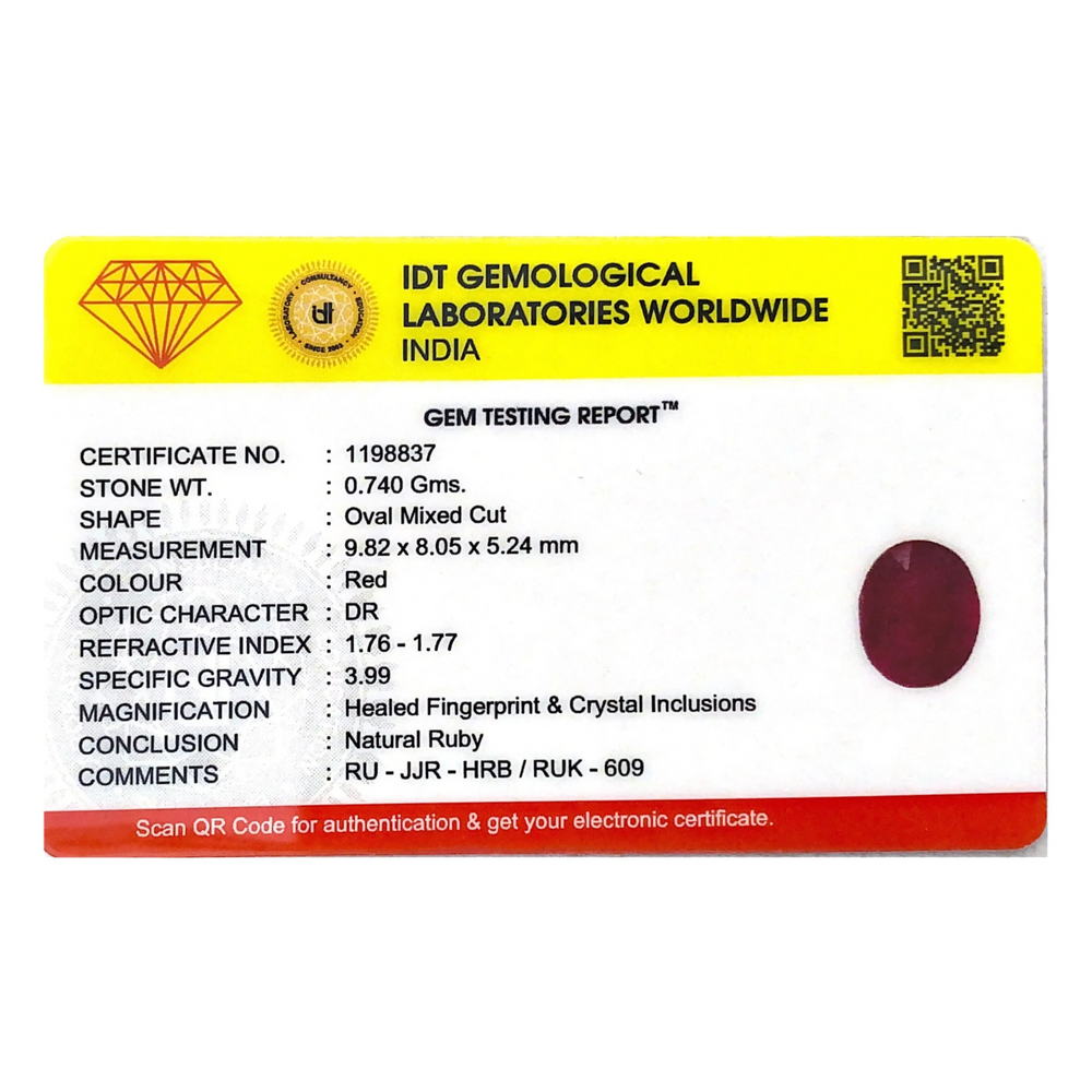 Ruby - 3.7 Carat