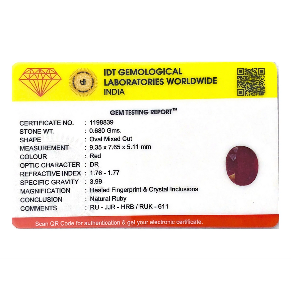 Ruby - 3.4 Carat