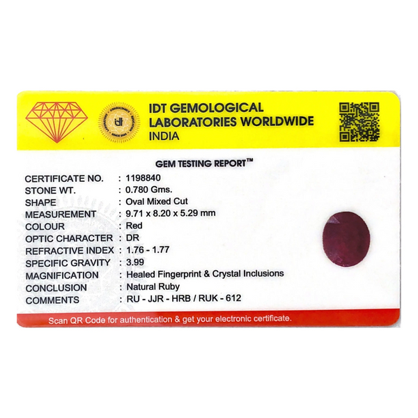 Ruby - 3.9 Carat