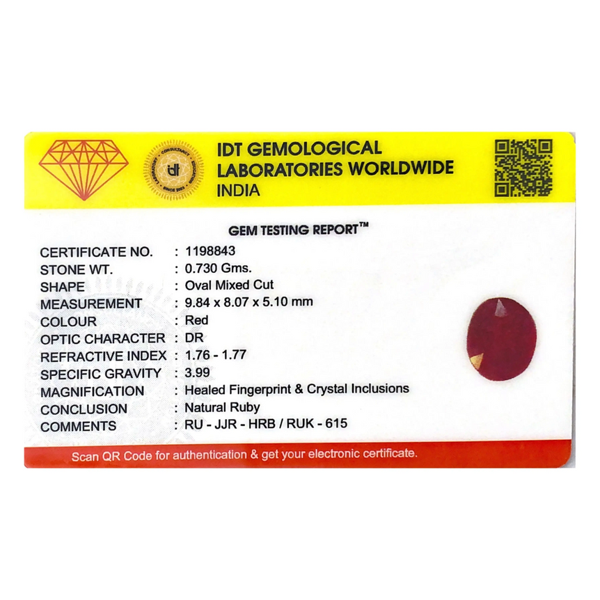 Ruby - 3.65 Carat