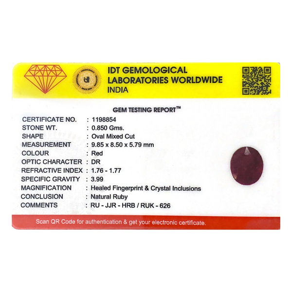 Ruby - 4.25 Carat