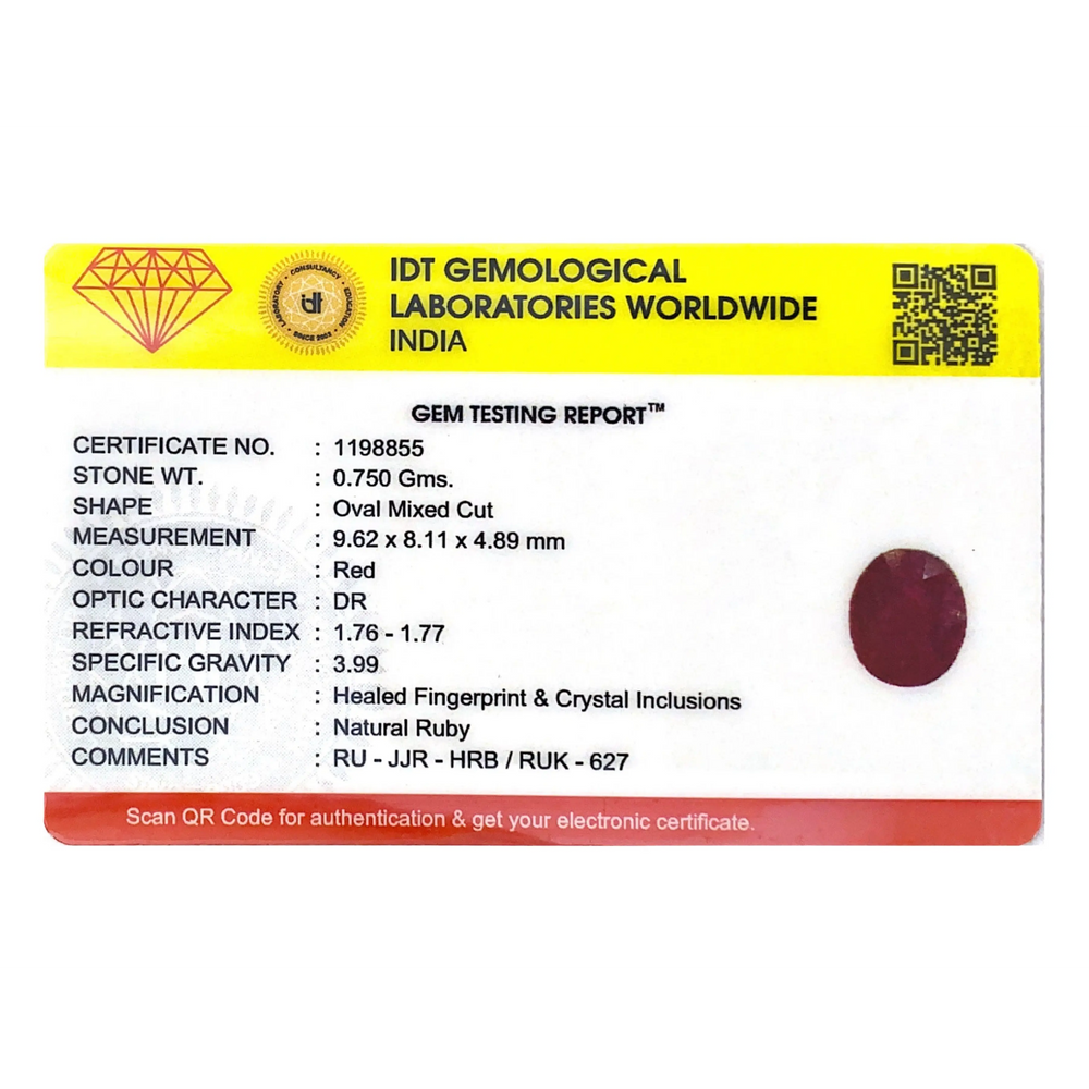 Ruby - 3.75 Carat