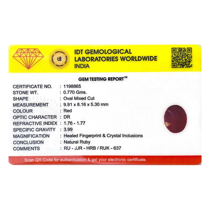 Ruby - 3.85 Carat