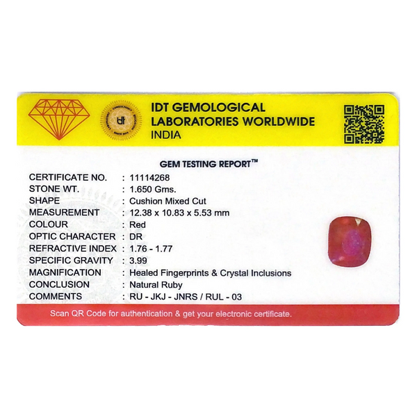 Ruby - 8.25 Carat