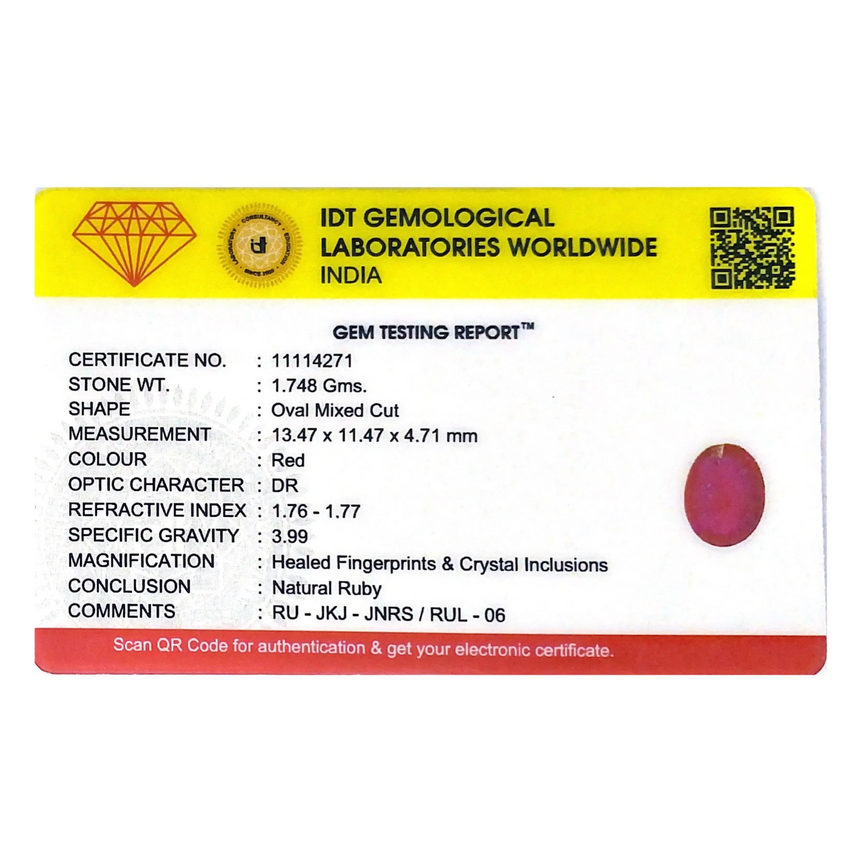 Ruby - 8.74 Carat