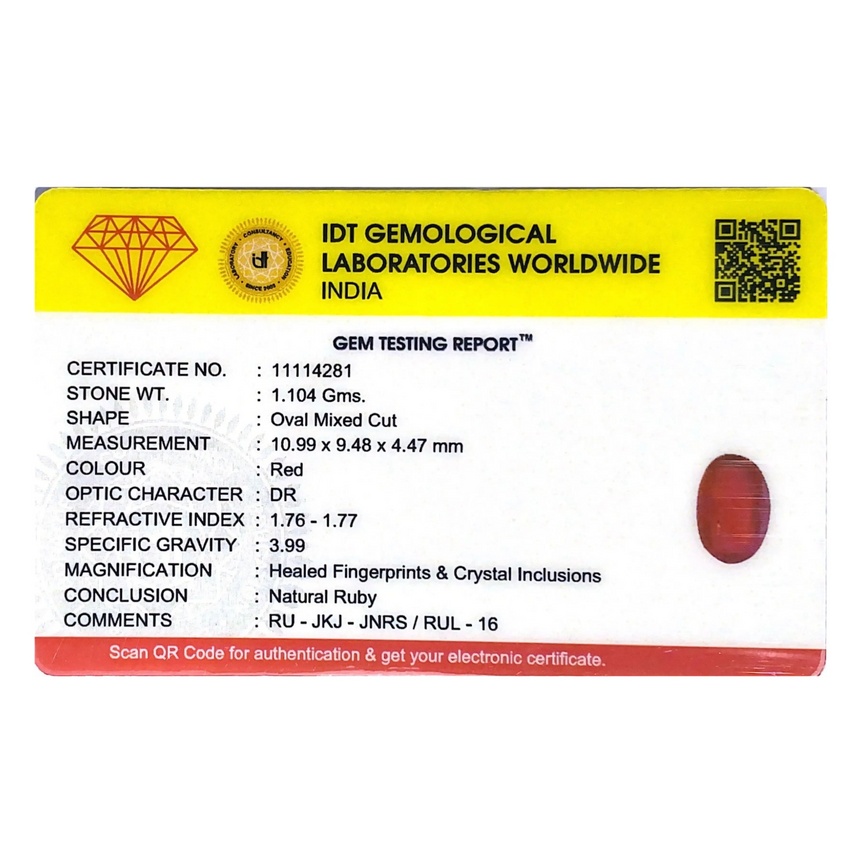 Ruby - 5.52 Carat