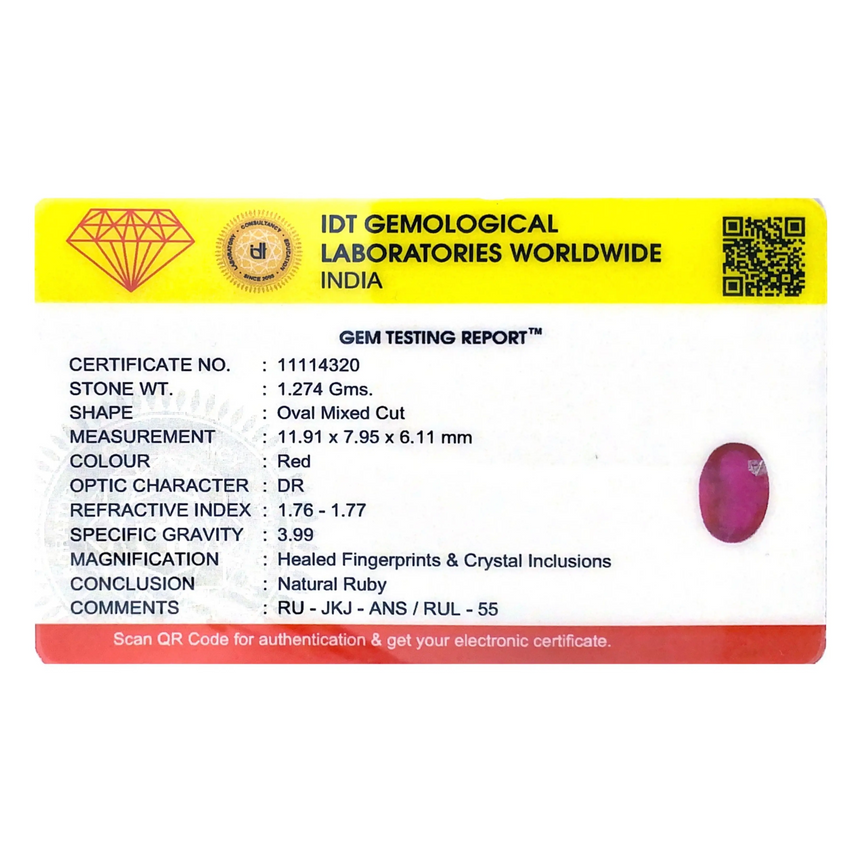 Ruby - 6.37 Carat