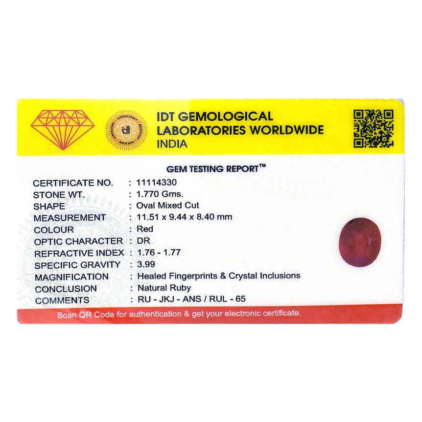 Ruby - 8.85 Carat