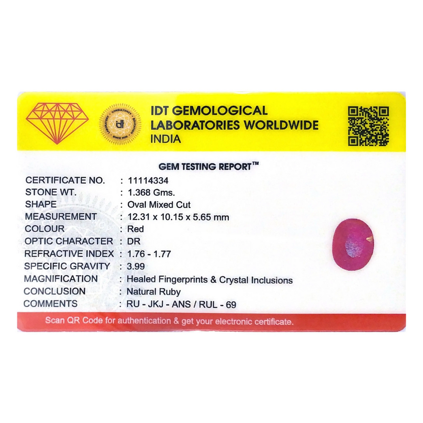 Ruby - 6.84 Carat