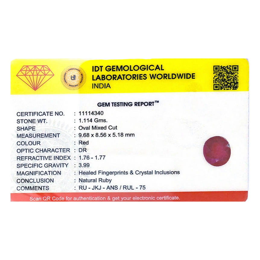 Ruby - 5.57 Carat