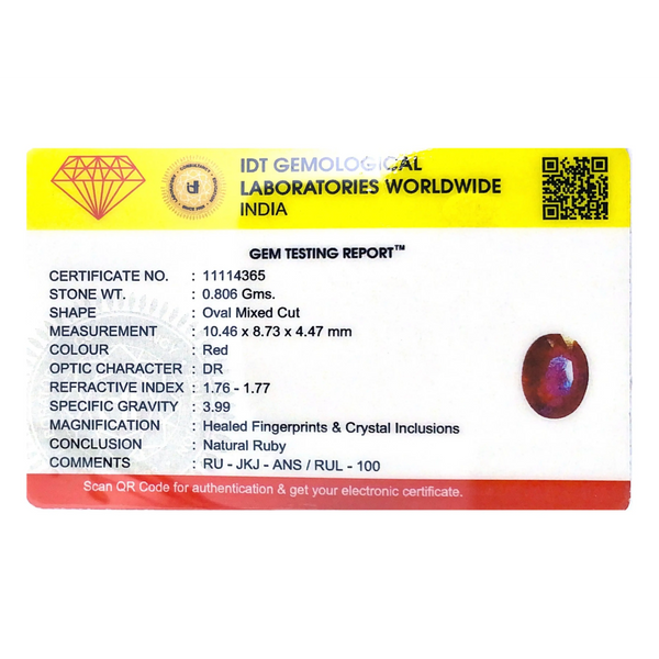 Ruby - 4.03 Carat