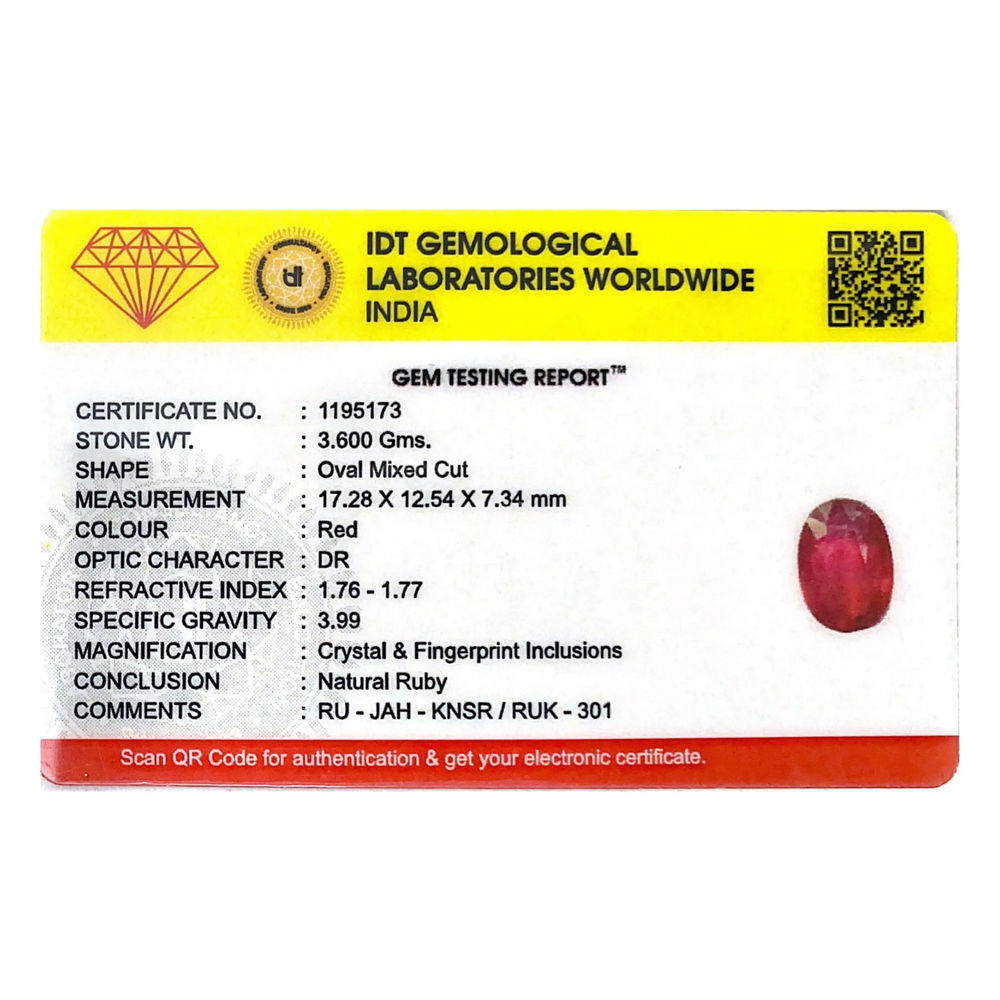 Ruby - 18 Carat