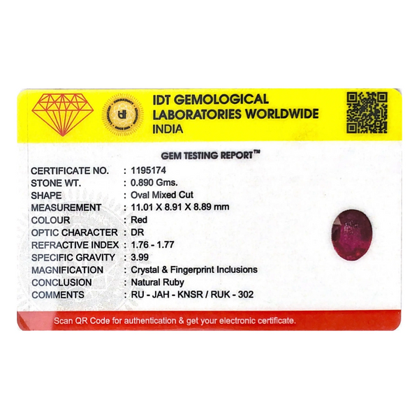 Ruby - 4.45 Carat