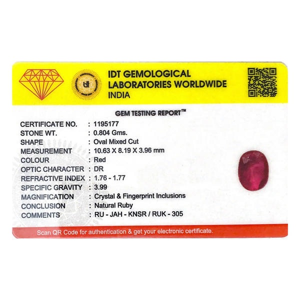 Ruby - 4.02 Carat