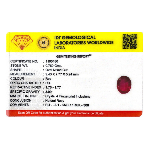 Ruby - 3.9 Carat