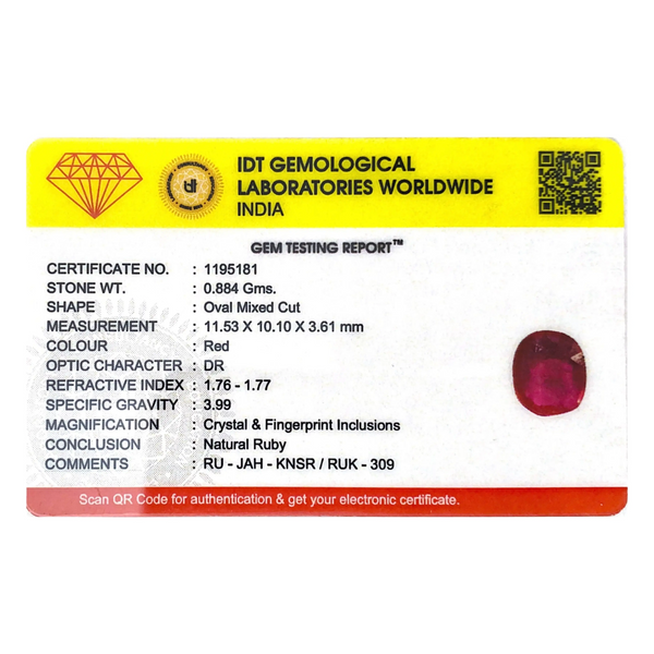 Ruby - 4.42 Carat