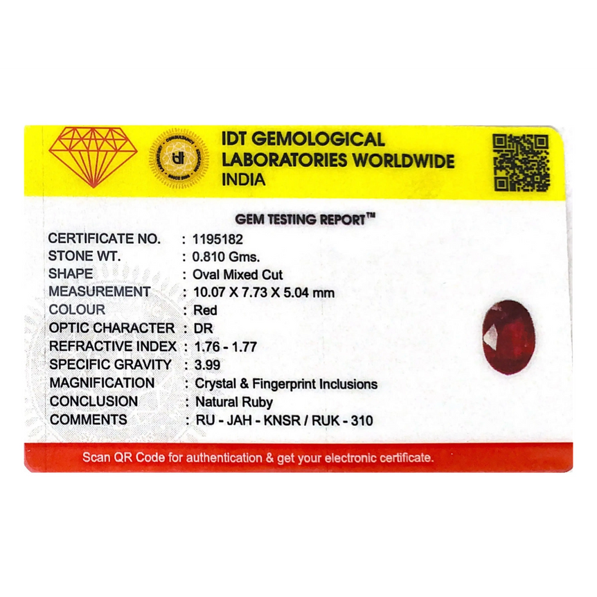 Ruby - 4.05 Carat