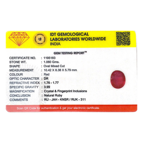 Ruby - 5.3 Carat