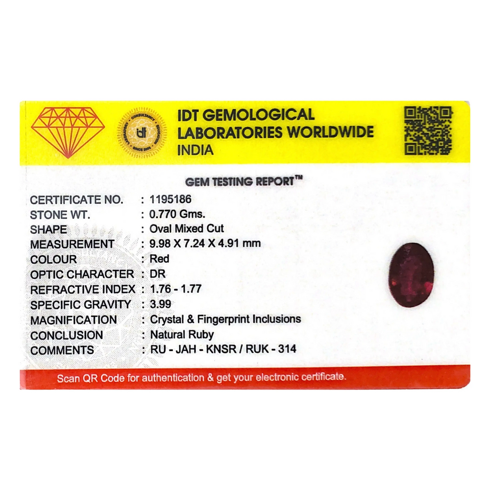 Ruby - 3.85 Carat