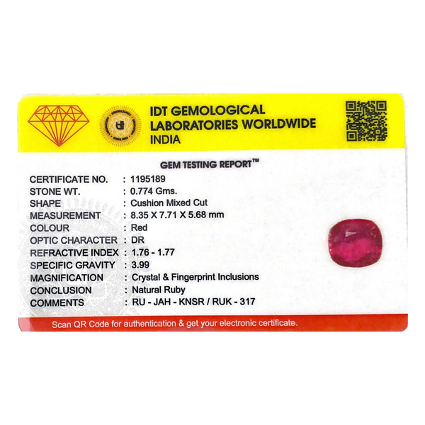 Ruby - 3.87 Carat