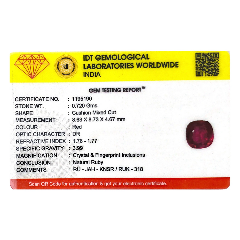 Ruby - 3.6 Carat