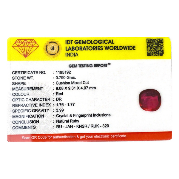 Ruby - 3.95 Carat