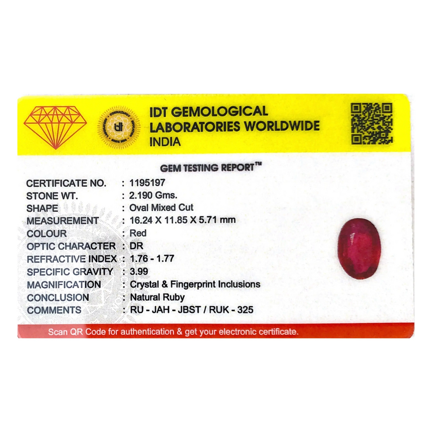 Ruby - 10.95 Carat