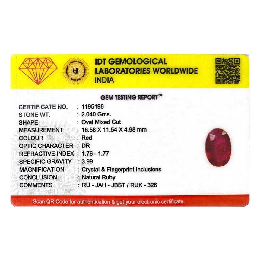 Ruby - 10.2 Carat