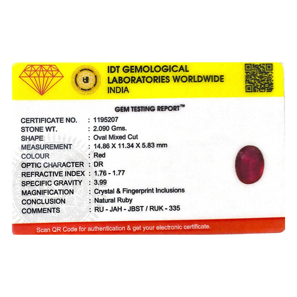 Ruby - 10.45 Carat