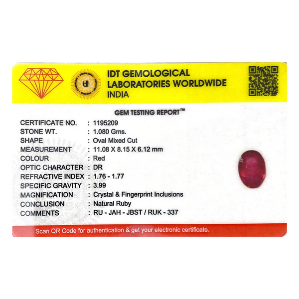 Ruby - 5.4 Carat