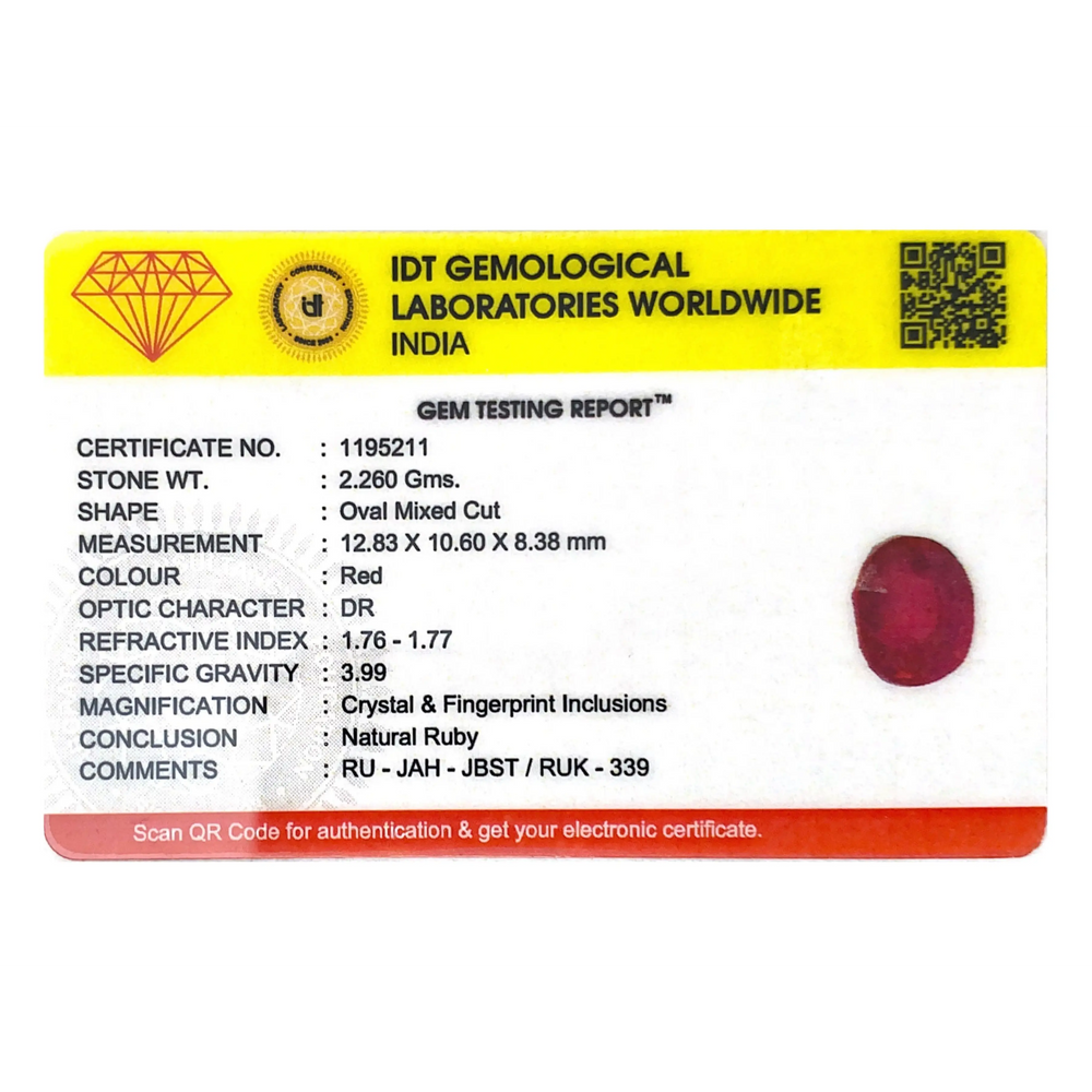 Ruby - 11.3 Carat